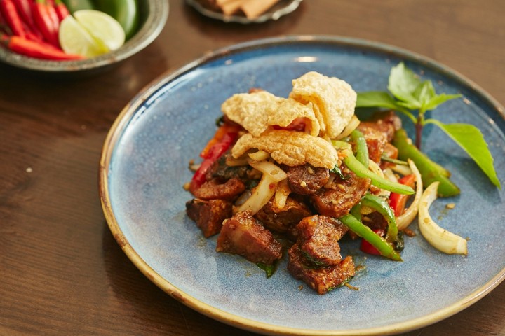 Crispy Pork Belly Prik Khing