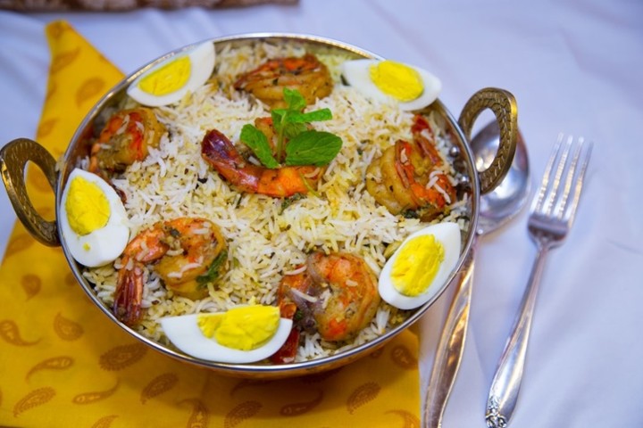 Shrimp Dum Biryani Family Feast Combo