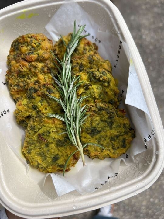 SPINACH FRITTERS | GF, VEGAN