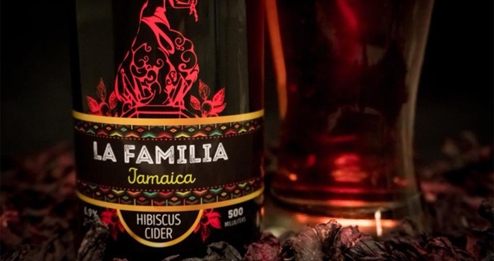 Jamaica Hibiscus Cider Growler (La Familia)