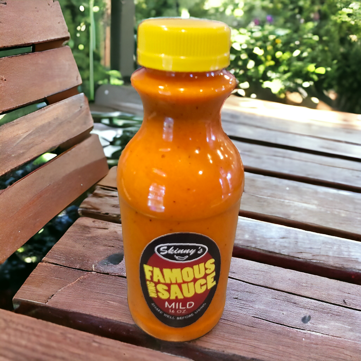 Bottle of Skinny's Mild Wing Sauce
