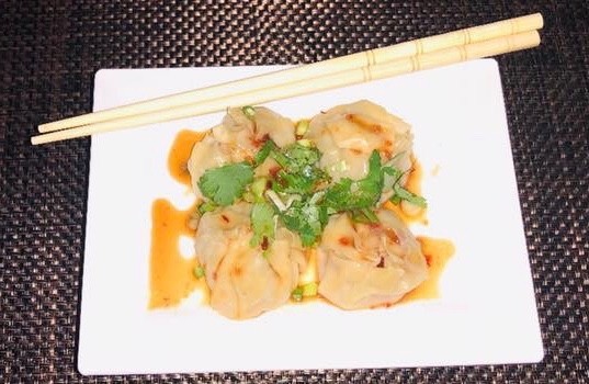 Steamed Dumplings (4) with Ponzu Sauce
