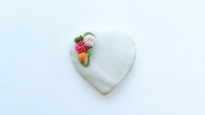 Rosette Sugar Cookie Hearts