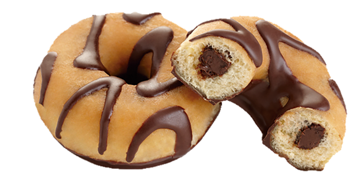 Cocoa & Hazelnut Donut (Filled)