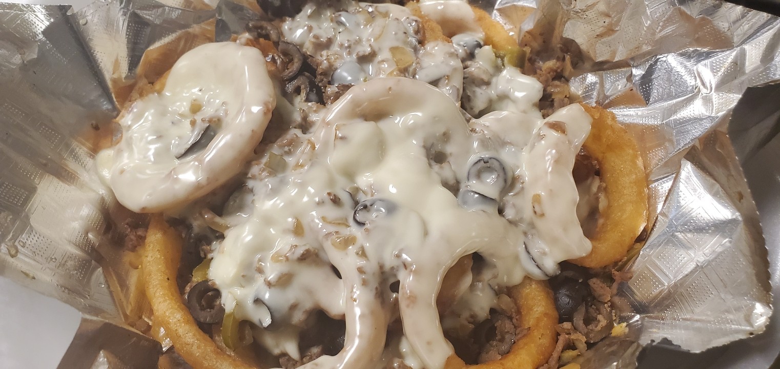 Philly Cheesesteak Onion Rings