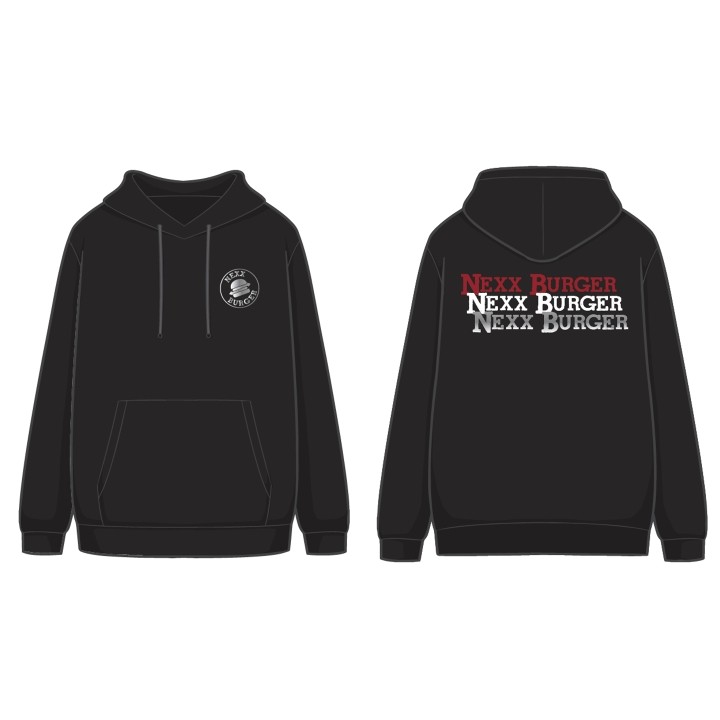 Black Hoodie - (3x) Nexx Burger