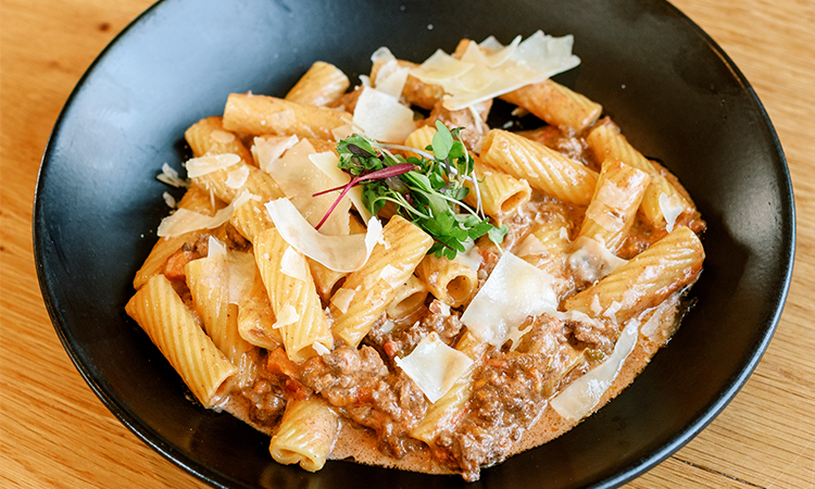 Rigatoni with Shaved Parmesan*