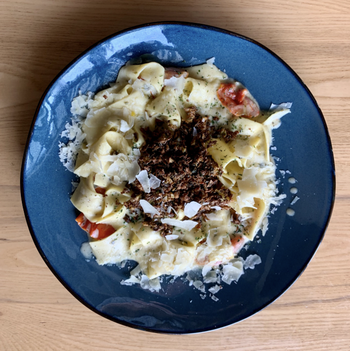 Pasta with Butternut Squash & Brown Butter Sage Cream Sauce*