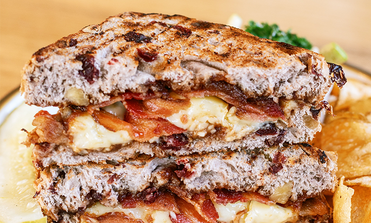 Brie Bacon Grilled Cheese*