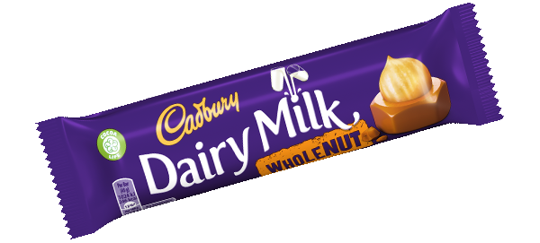 Cadbury Dairy Milk Wholenut 45g bar (UK)