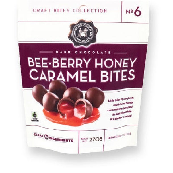 CCC Dark Chocolate Bee Berry Honey Caramel Bites - SALE - Was $5.75