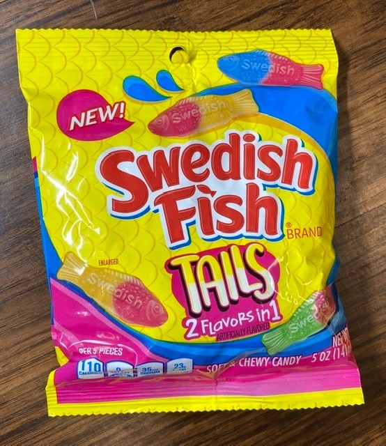 Swedish Fish Tails - 5oz peg bag