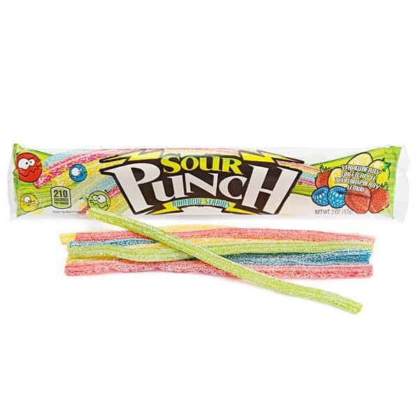 *Sour Punch Straws - Rainbow (SALE - Was $1.75)