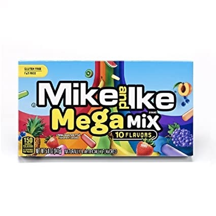 Mike & Ike Mega Mix 10-Flavors Theater Box