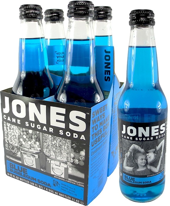 Jones Blue Bubblegum Soda