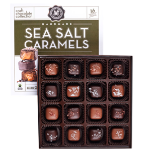 CCC Sea Salt Caramels (Milk/Dark - 16 piece box)