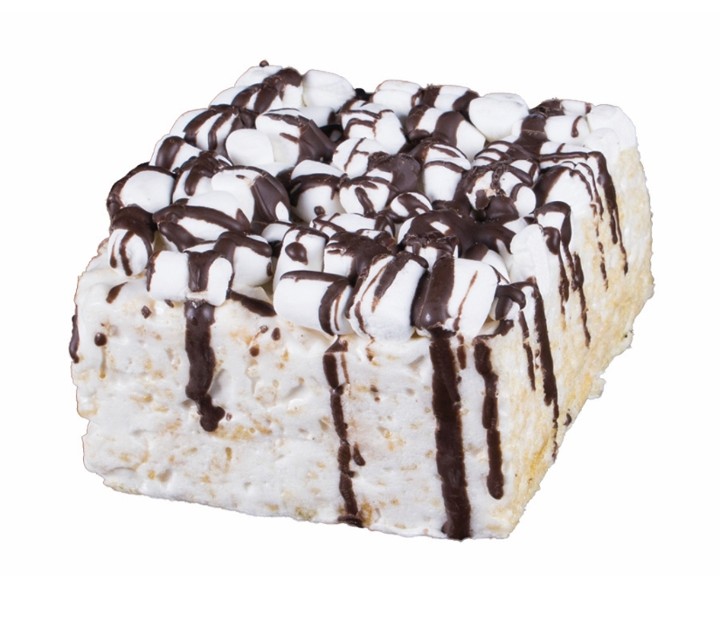 Drizzled Mini Marshmallows Crispycake