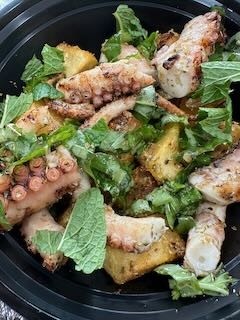 Grilled Octopus Salad with Pan Fried Potatoes