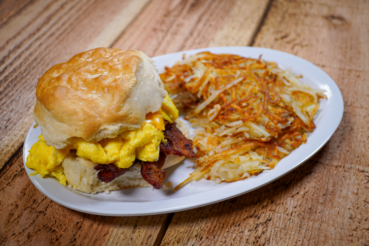 Breakfast in a Biscuit (Available until 11 a.m. only)