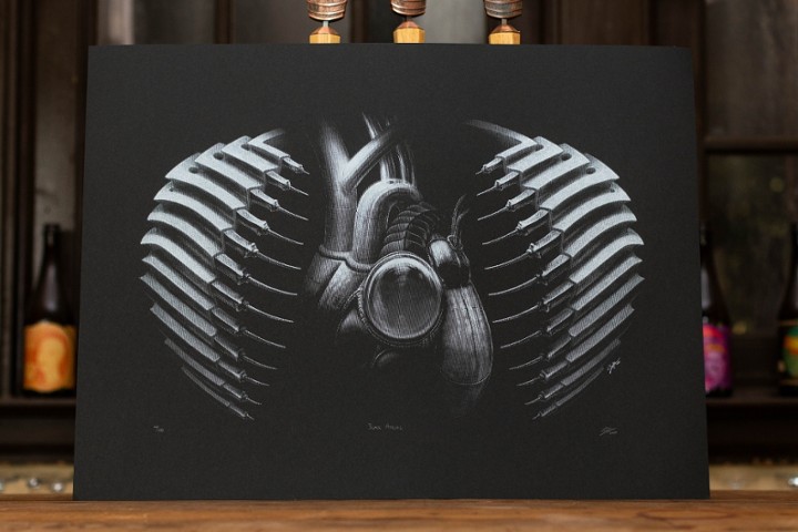Signed & Editioned Black Atrial Print