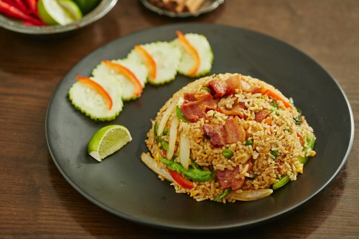(L) Bacon Fried Rice