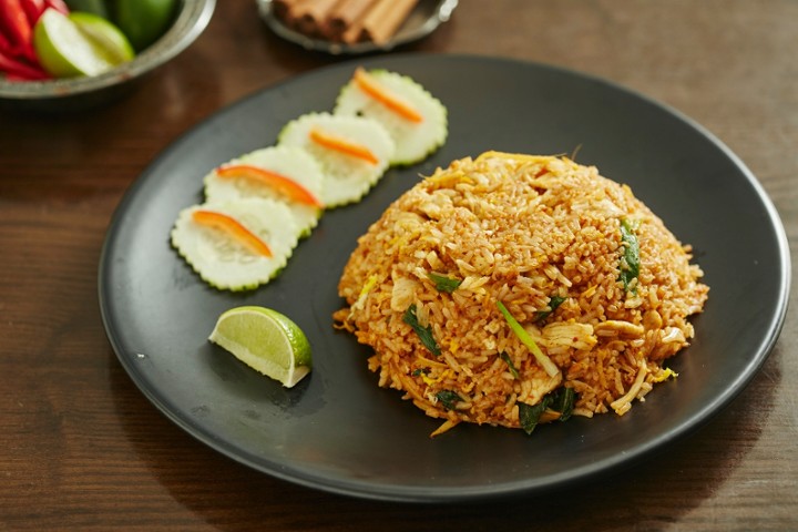 (L) Spicy Thai Herbs Fried Rice
