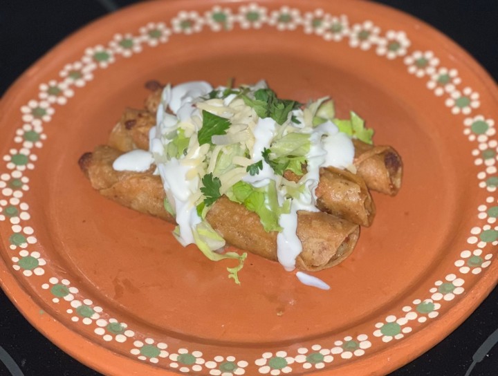 Tacos Dorados De Pollo Dinner