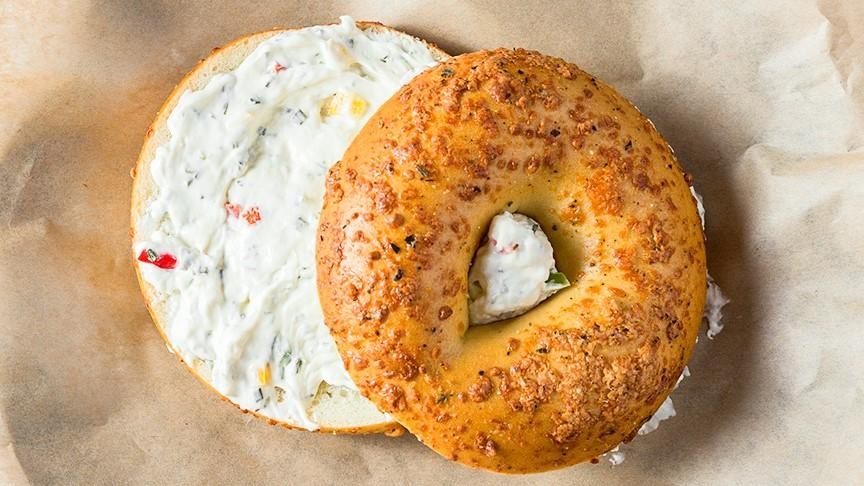 Bagel with Cream Cheese + add-ons (v/o)