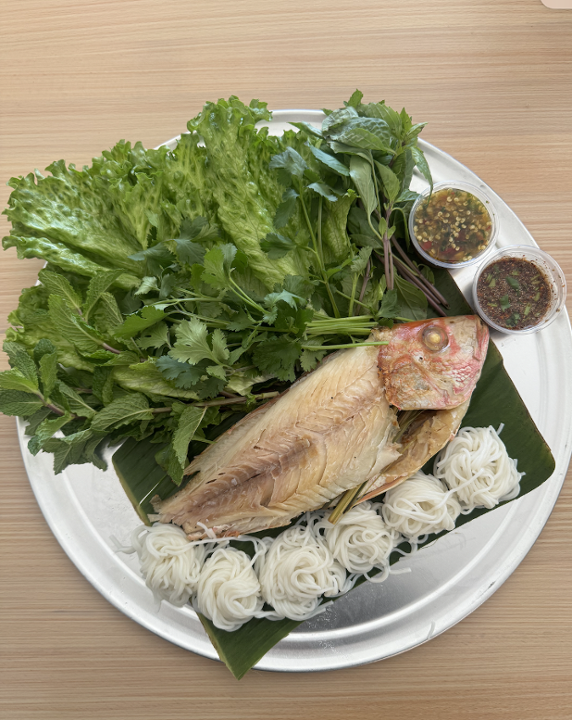 Salt Crusted Grilled Fish "Miang Pla Pao"