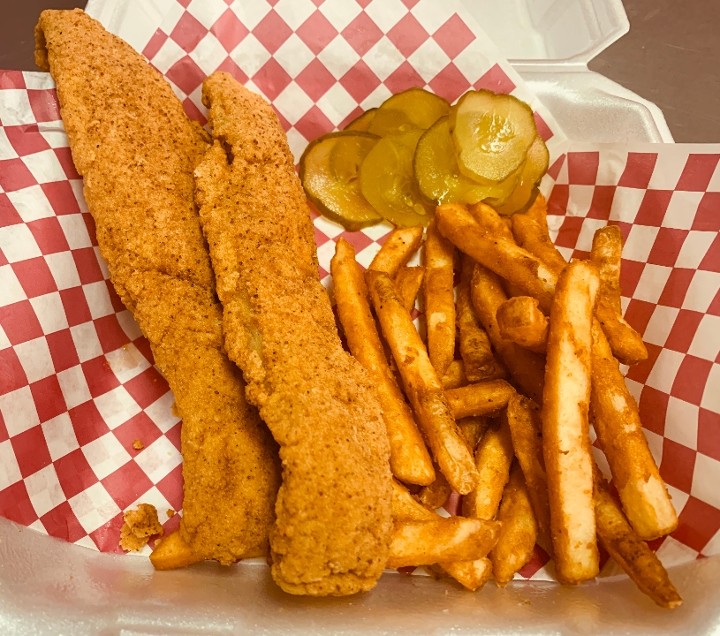 2pc whiting fish With Fries