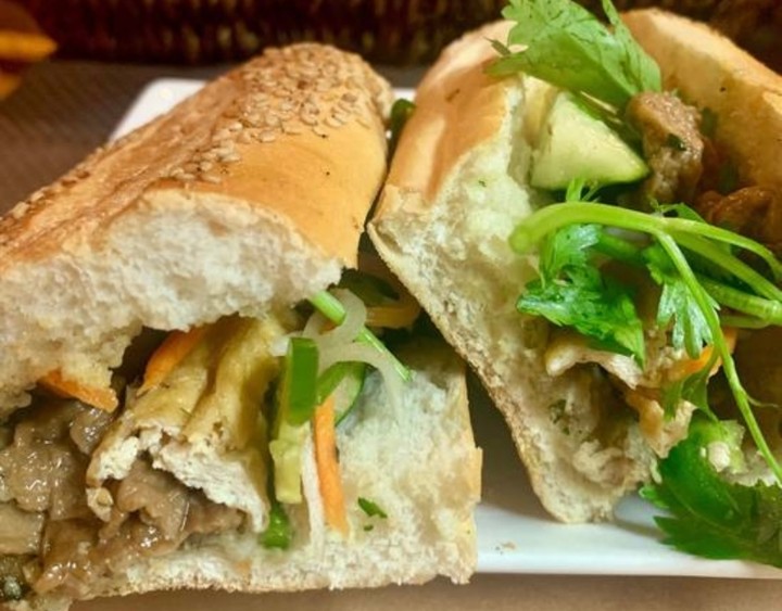 Bánh Mì Chay | Vegan Pesto Banh Mi