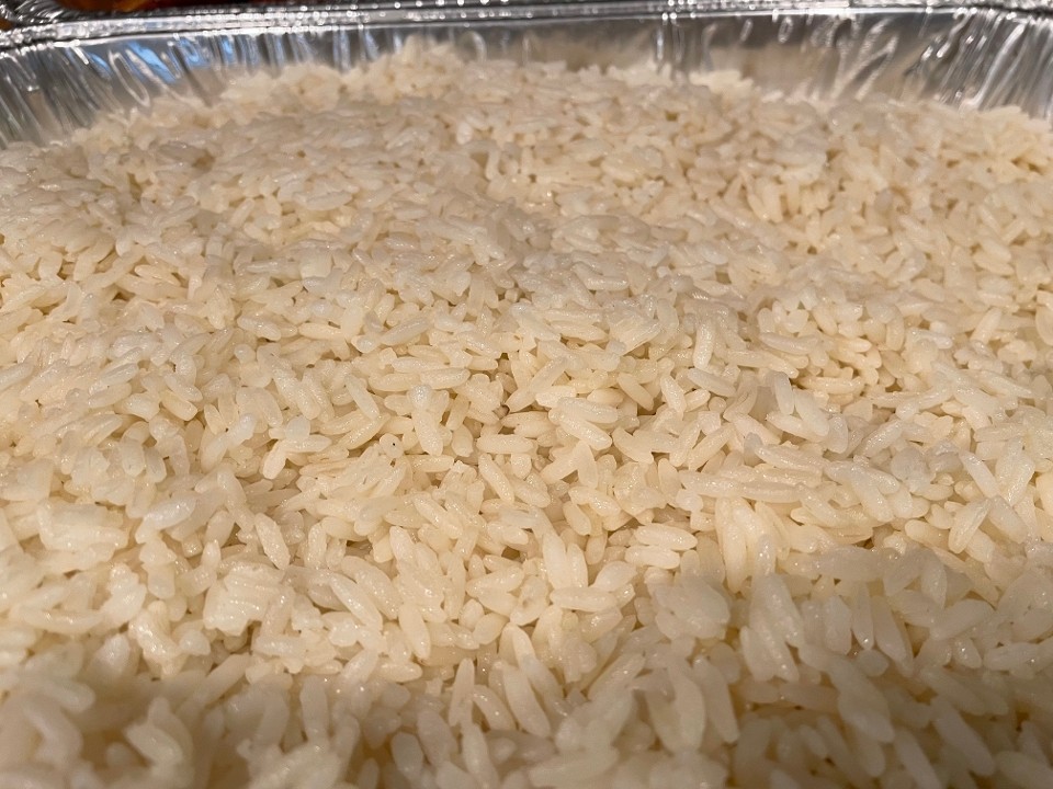 White Rice Tray