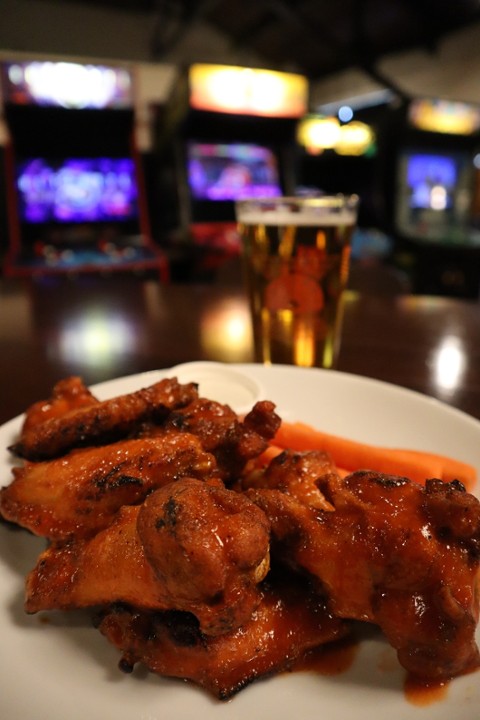 Polynesian Charred Wings - (10) Fried Crispy with Carrots and Ranch or Blue Cheese