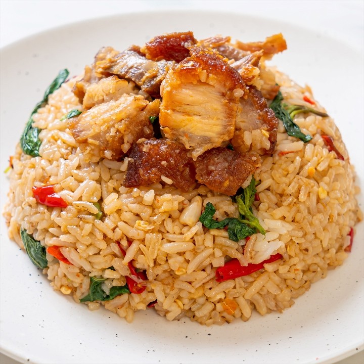 Spicy Basil Fried Rice Lunch