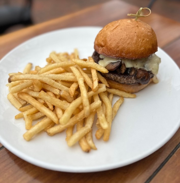 Mushroom Swiss Burger