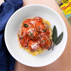 Spaghetti (Squash) & Meatballs