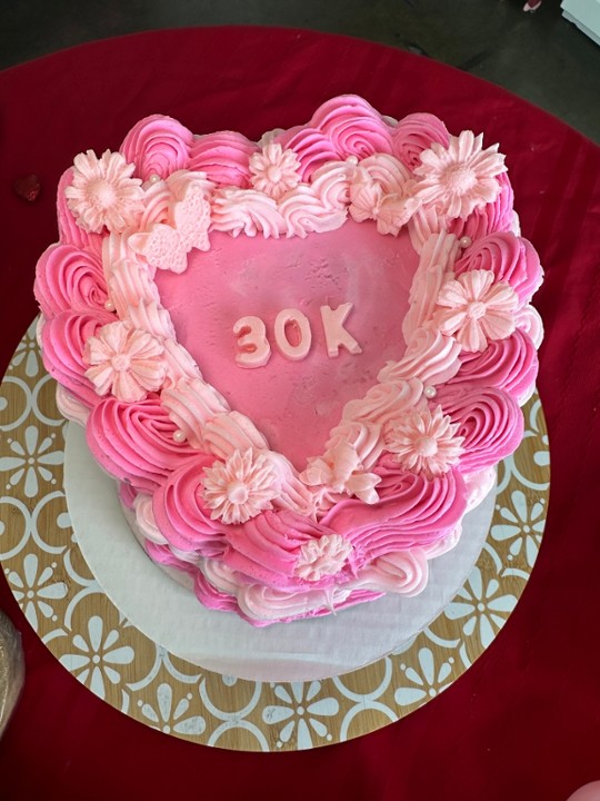 Luxe heart cake