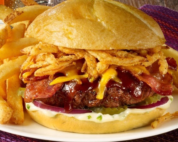 Messy Bacon Burger