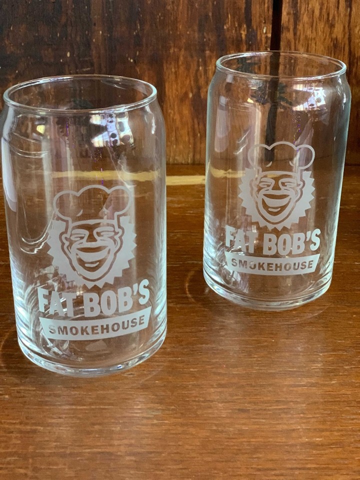 Fat Bobs Beer Can Glass