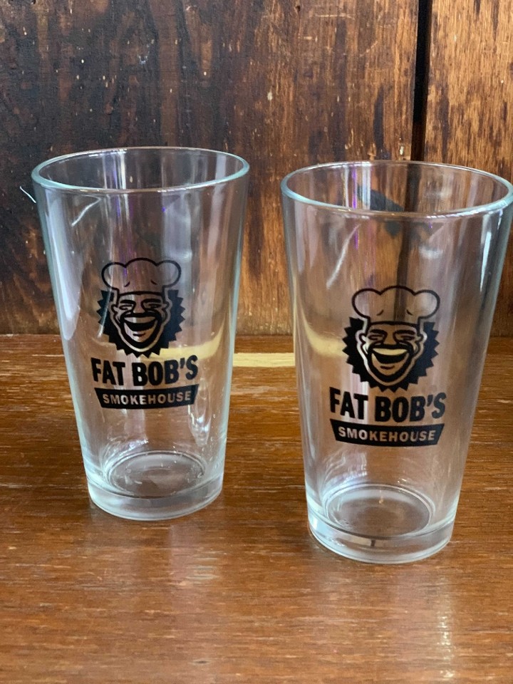 Fat Bobs Glass Pint