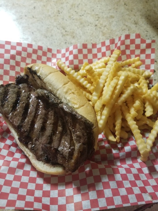 Steak Sandwich with fries