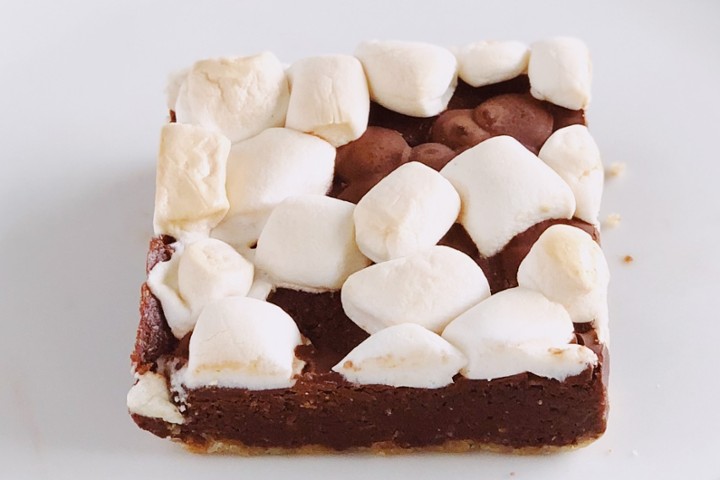 Brownie:  Vegan S'mores GF/V (contains soy)