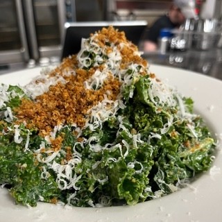 Caesar w/ Kale & Mustard Greens