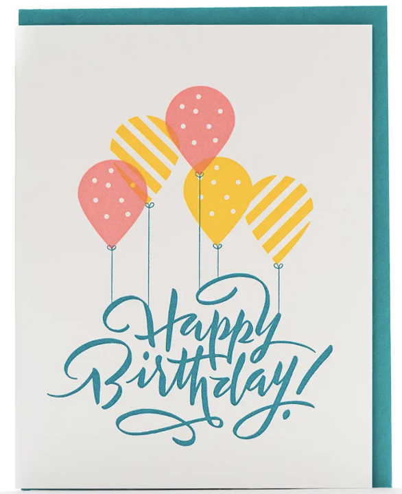 Birthday Balloons Card