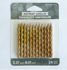Gold Candles (pack of 24)