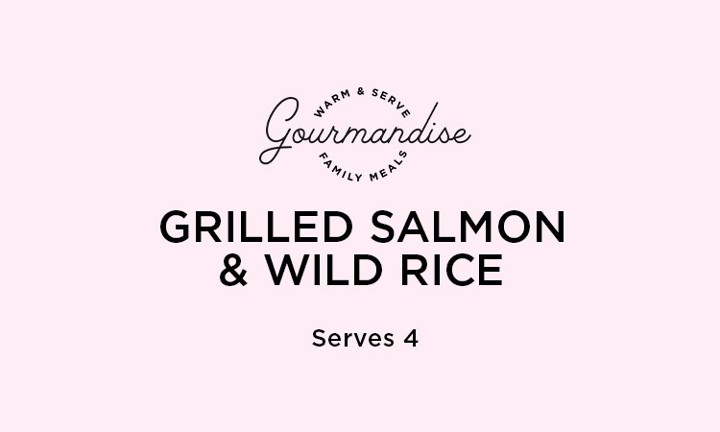 Grilled Salmon with Wild Rice