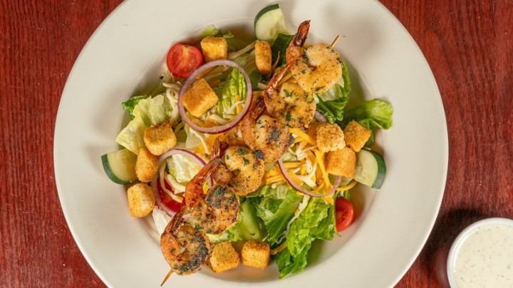 Lunch Grilled Shrimp House Salad