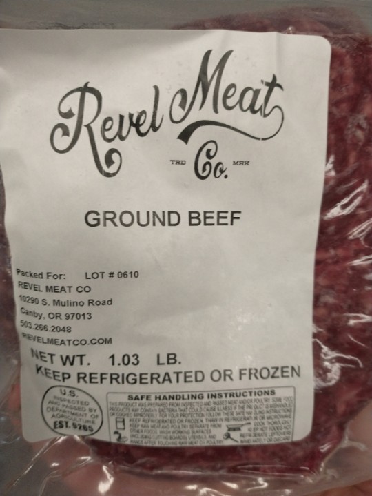 Revel Meat Co Ground Beef, 1lb