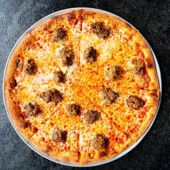 Meatball Pizza