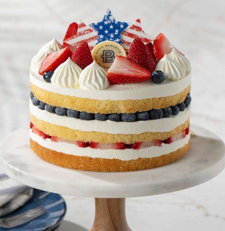 Stars & Stripes Berry Trifle Cake